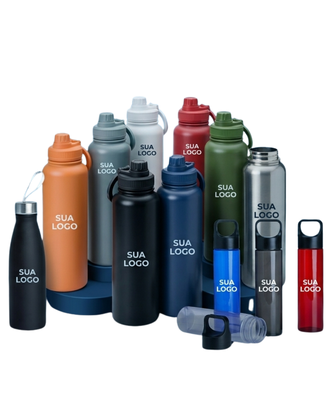 Coleção de garrafas personalizadas Prospec Brindes